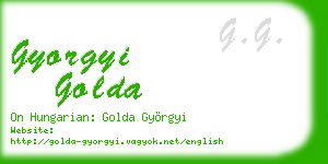 gyorgyi golda business card